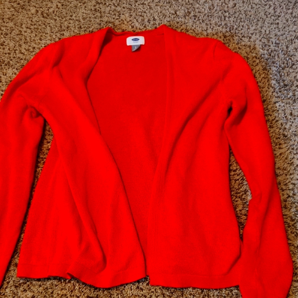 Old Navy Women's Bright Orange Cardigan